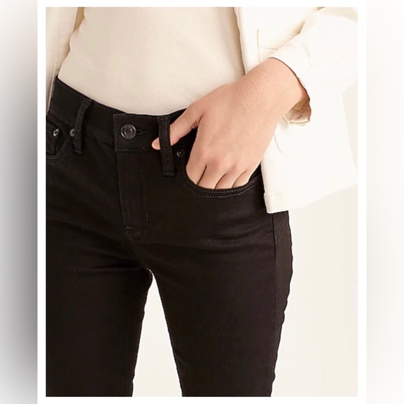 NWT J. Crew Black Toothpick Jean - Picture 3 of 7